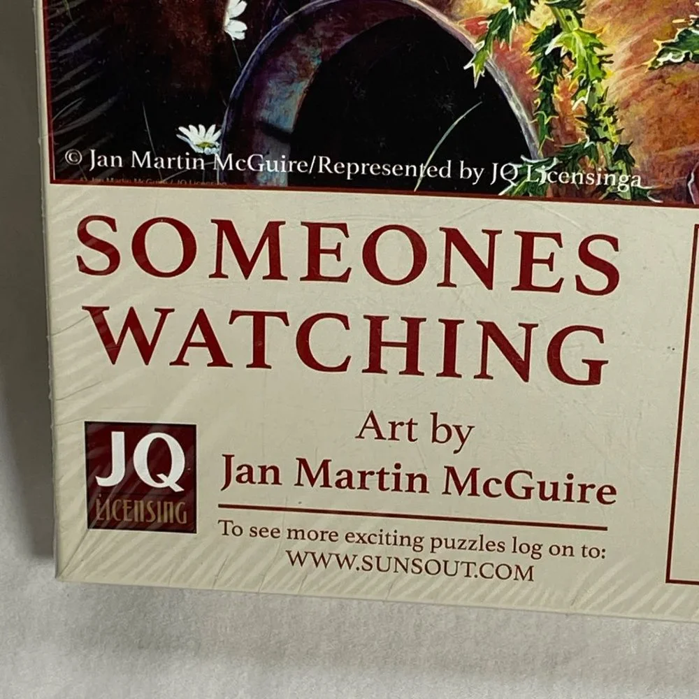 Jan Martin McGuire 500 Piece Someones Watching Jigsaw Puzzle SunsOut‎ Sealed